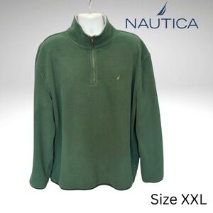 Nautica Men's Green Fleece Pullover  - XXL